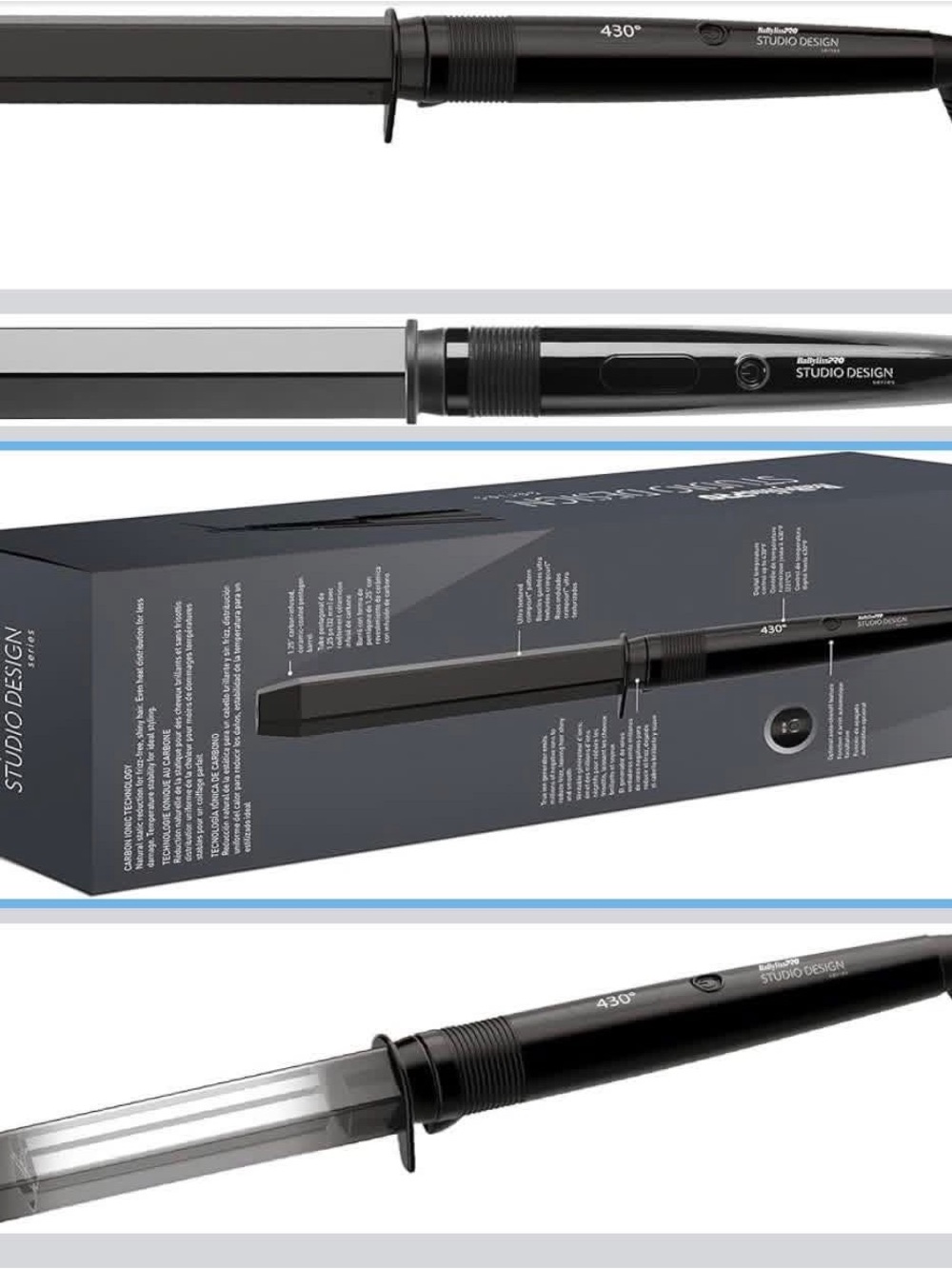 BaBylissPRO Studio Design Series Crimpcurl Curling Wand